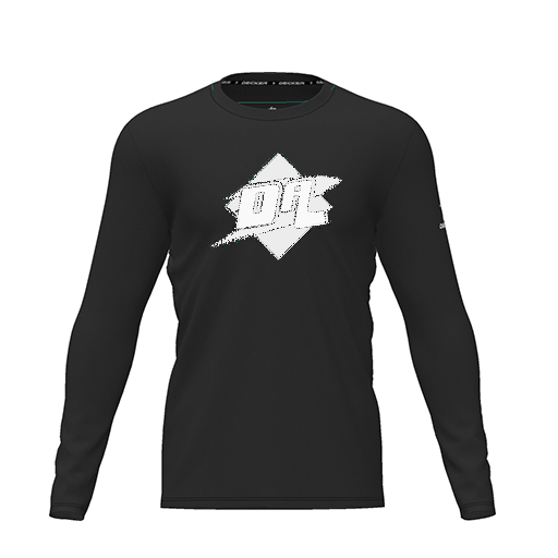 [CUS-DRIF-TEES-PER-CNK-LSL-BLK-YXS-LOGO1] Dri Fit Performance T-Shirt (Youth XS, Black, Logo 1, Long Sleeve)