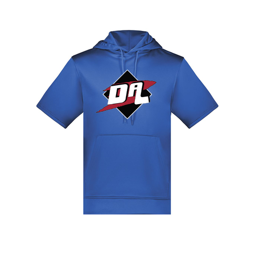 [6871.060.S-LOGO1] Men's Dri Fit Short Sleeve Hoodie (Adult S, Royal, Logo 1)