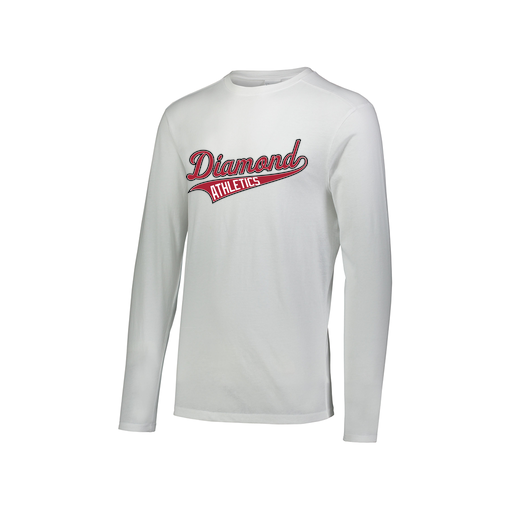 [3075.005.XS-LOGO2] Men's LS Ultra-blend T-Shirt (Adult XS, White, Logo 2)