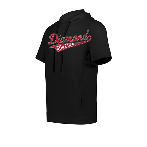 [222605.080.S-LOGO2] YOUTH VENTURA SOFT KNIT SHORT SLEEVE HOODIE (Youth S, Black, Logo 2)