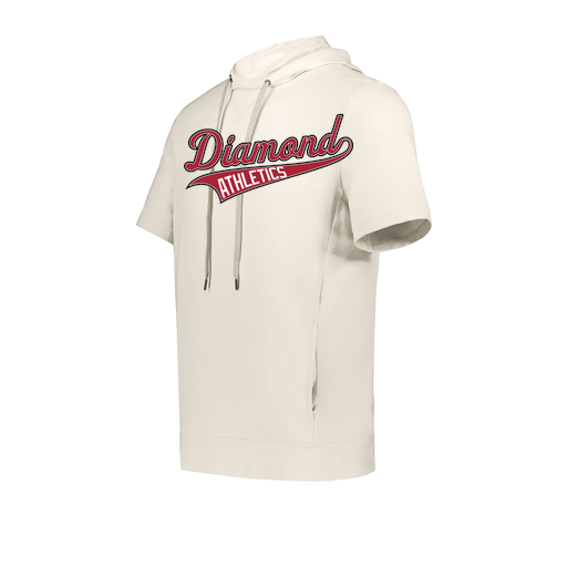 [222605-WHT-YS-LOGO2] YOUTH VENTURA SOFT KNIT SHORT SLEEVE HOODIE (Youth S, White, Logo 2)